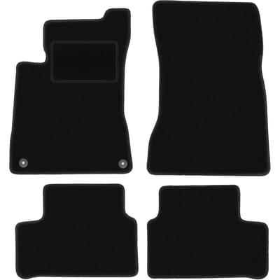 Zwarte veloursmatten voor: Mercedes A W177 hatchback, sedan (2018-)