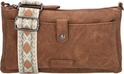 Beagles Malaga Crossbody Schoudertas met trendy Schouderband - Bruin