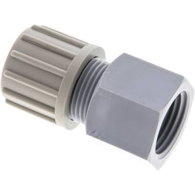 14x12mm & G1/2'' PA Rechte Knelfitting Binnendraad 10bar