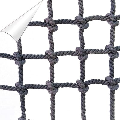 Veiligheidsnet Klimmen - Valbeveiliging Touw - Buiten Spelen - Sterke Polyamidevezel - 1x1 Meter
