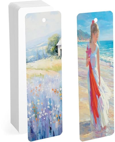 Dailygoods- Aquarelpapier 300 g - 50 Vellen - 5 x 15 cm - Hoogwaardig Aquarelblok - Waterdicht Schutpapier - Glad Oppervlak
