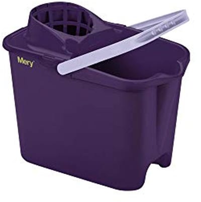 Emmer met Afdruiprek - Paars en Limoen, 31,5 x 25,5 x 39 cm