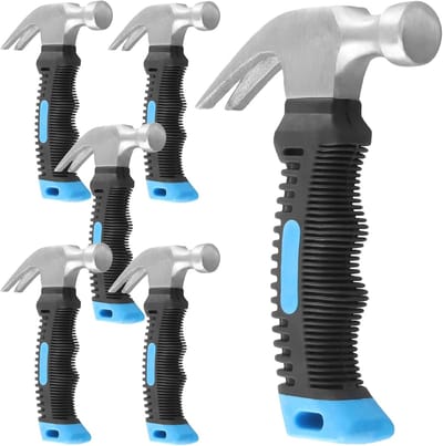 6 Pcs 8 oz Mini Hammer Set, Carbon Stalen Hamer voor DIY Projecten, Klein en Handig voor Thuis en Kantoor