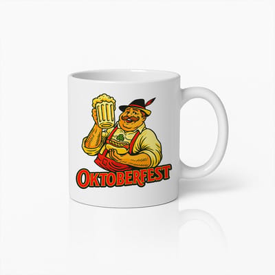 Oktoberfest Biermok – Grappig Beiers Man Ontwerp, Perfect Cadeau voor Bierliefhebbers en Feestliefhebbers