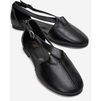 Fable Leren Ballerina met Zijuitsnijding