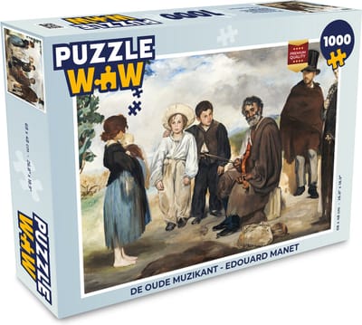 Puzzel De oude muzikant - Edouard Manet - Legpuzzel - Puzzel 1000 stukjes volwassenen
