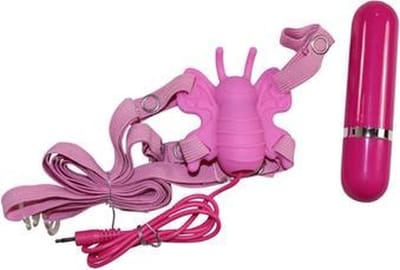 You2Toys Roze oplegvibrator met bandjes