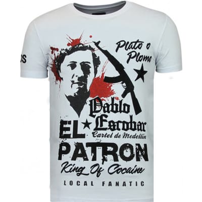 Local Fanatic El patron pablo rhinestone t-shirt