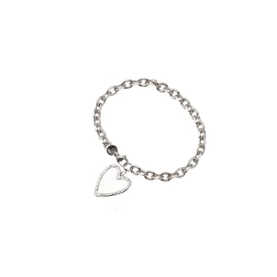 Go Dutch Label Armband (Sieraad) Heart Pendant Bracelet Zilver