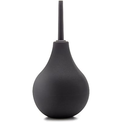Ouch! – Siliconen Anaal Douche voor Hemels Interne Reiniging Maat M - Zwart