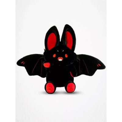 Peluche Chauve-souris Lapin Noir Peluche Animale en Peluche Jouet à Câliner Cadeau d'Anniversaire Cadeau de Fête Pour Halloween Noël Jouets Compagnons Diables red