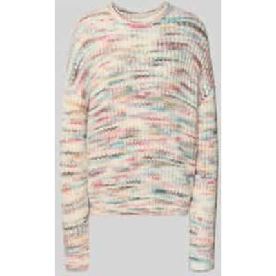 Oversized pullover in gebreide look met wol en alpaca