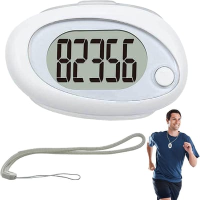 Stappenteller Clip - Activiteitentracker - Fitness Doelen Bereiken - Foutcorrectie Functie - 69 x 46 x 26 mm - Wit