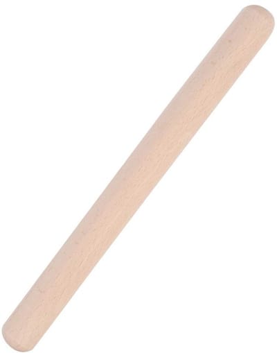 Dailygoods- Deegroller Houten - Professionele Franse Deegroller - 39CM - Duurzaam Keukengerei - Perfect voor Pizza/Cake - Veilig en Niet Giftig - Bakrol