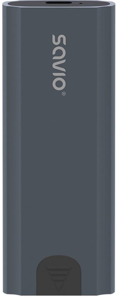 Savio M.2 SSD NVMe external drive enclosure USB-C 3.1 AK-67 grey