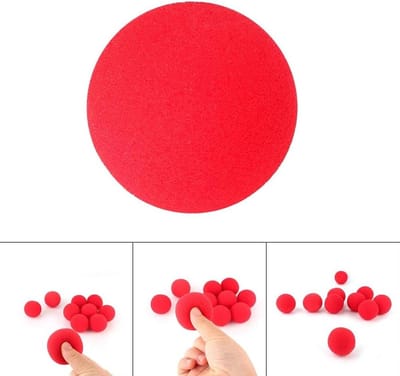Sponsballen Set - Magische Ballen - Goocheltrucs Uitvoeren - Zachte Elastische Spons - 10 Stuks 4.5cm - Levendige Tinten