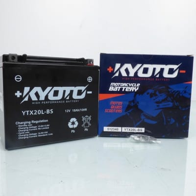 accu sla kyoto voor quad can-am 450 outlander l dps 2015 tot 2020 ytx20l-bs sla / 12v 18ah nieuw