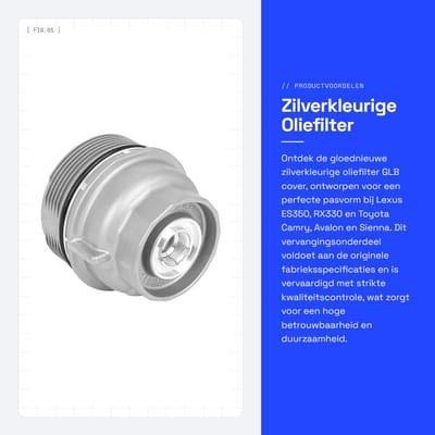 Dailygoods- Oliefilter Gloednieuw - Oliefiltersleutel - Oliefiltertang - Geschikt voor Lexus/Toyota - Onderdeelnummer 15620-31060 - Metaal, hoge betrouwbaarheid - Oliefilterdop