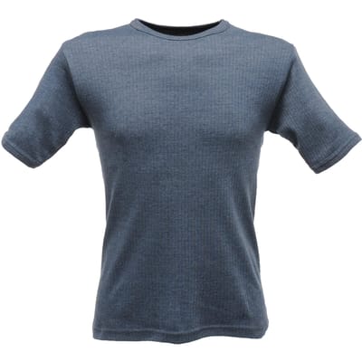 Regatta Heren Thermisch Ondergoed Korte Mouw Vest / T-Shirt (Denim Blauw)
