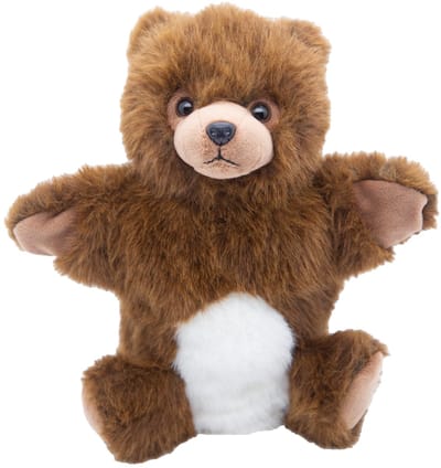 Cute since 1999 - Knuffel handpop Beer - Dier knuffel - Handpop voor poppenkast - 24cm