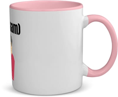 Akyol - fotograaf man grijs haar met eigen naam koffiemok - theemok - roze - Fotograaf - fotografen - leuk cadeau voor iemand die houd van foto's maken - cadeau - kado - 350 ML inhoud