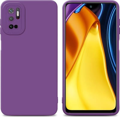 Cadorabo Hoesje geschikt voor Xiaomi RedMi NOTE 10 5G / POCO M3 PRO 5G in FLUID MAT PAARS - Beschermhoes gemaakt van flexibel TPU silicone Cover Fluid Case