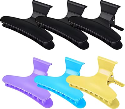 Guardian Beauty Haarclips - 6 stuks - Antislip Vlinderklemmen - Stevige Haarclips - Perfect voor Het Verdelen, Knippen, Kleuren & Dagelijks Stylen