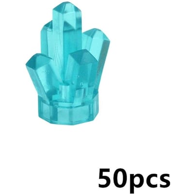 50 Pièces 30385 Pierre de Cristal Pierre Précieuse Peinte Gemme Moc Minerai de Pierre Précieuse Particules de Briques de Construction Accessoires de Modèle Brique Compatible Leduo Jouets