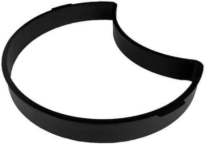 Betonmal Halve Maan - Stoeptegelmal Vorm - Tuinpad Maken - Herbruikbaar ABS Plastic - 34 cm Breed - Zwart