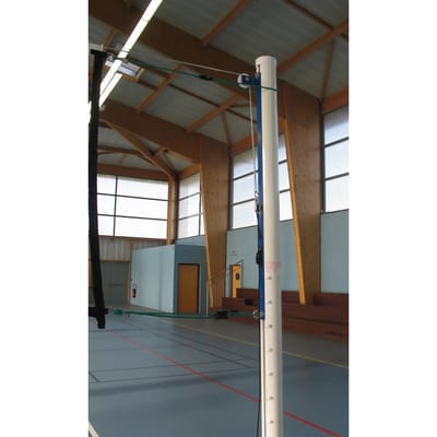 Set van aluminium volleybalken zonder grondbussen Sporti