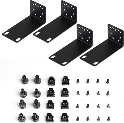1U TP-Link Ear Set, 19 inch Rack Mounting Kit voor 19 inch Servers, Rack Breedte Uitbreiding van 13 inch naar 19 inch, Ideaal voor Netwerkapparatuur