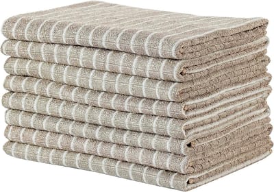 Famanu - Set van 8 bamboe microvezel theedoeken 45x65 cm, super zacht en absorberend