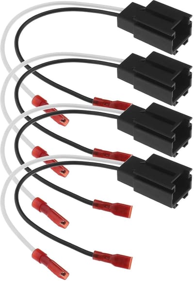 Auto Speaker Bedrading - Adapter Kabelboom - Audio Installatie - Stabiele Gegevensoverdracht - 4 Stuks - Zwart
