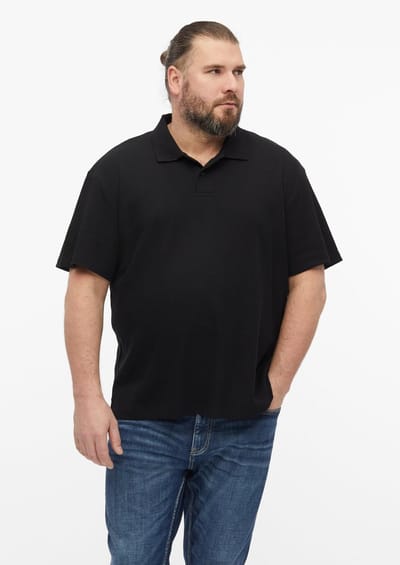 s.Oliver - male - Wafel piqué polo