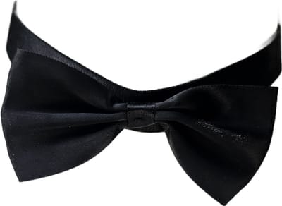 BamBella - Stropdas zwart strik - Kant & klaar niet vastmaken feest halloween kantoor kleding dames heren