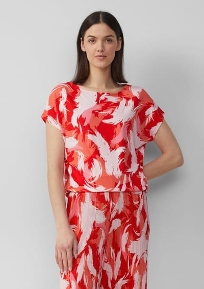 s.Oliver - female - T-shirt van een viscosemix in een relaxed fit