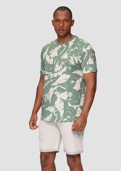 Q/S designed by - T-shirt - Maat XL - Mannen - Groen - katoen