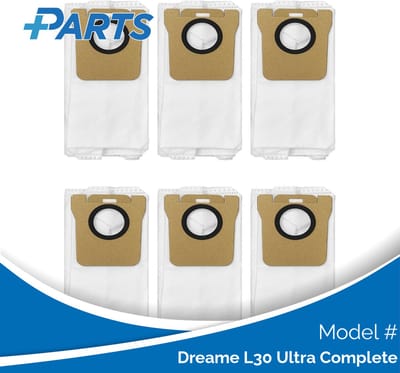 Dreame L30 Ultra Complete Stofzakken (6 Stuks, Plus.Parts® alternatief voor RDB3)