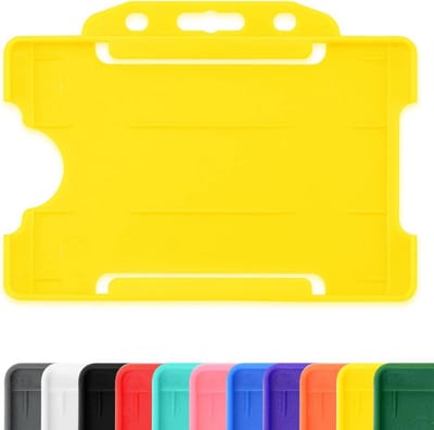 10x Witte Horizontale ID-Kaarthouder / Pasjeshouder voor Creditcardformaat (86x54mm)