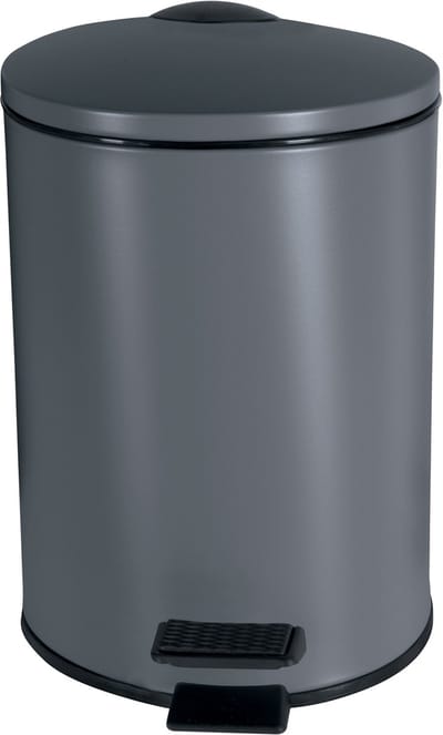 spirella Pedaalbak 3L - ADELAR - Adelar Pedaalbak 3L - Softclose Prullenbak met Uitneembare Binnenemmer - Mat Staal - 16,8 x H 25 cm - Mat Grijs
