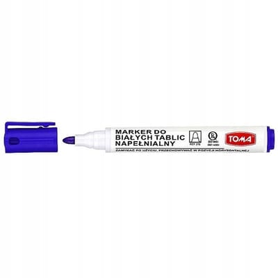 Toma Whiteboard Marker - Blauw, ronde punt 1,5 mm