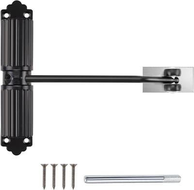 Veilige hydraulische deurdranger met instelbare sluitkracht, automatische buffer en 4 schroeven voor eenvoudige montage