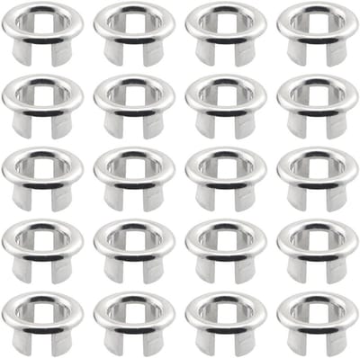 Wastafel Overloop Covers - Afvoer Ring Decoratie - Gootsteen Afdekken - Holle Decoratieve Ring - 29mm Buitendiameter - Verchroomd