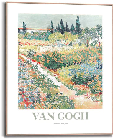 Schilderij Van Gogh - garden des Arles - 50 x 40 - Hout - REINDERS