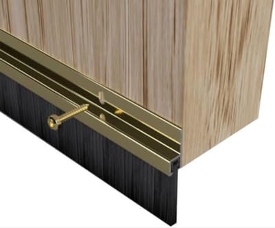 Solvix Deurborstel Aluminium – Tochtstrip Deur met Borstel – Tochtstopper en Borstelstrip voor Deurisolatie