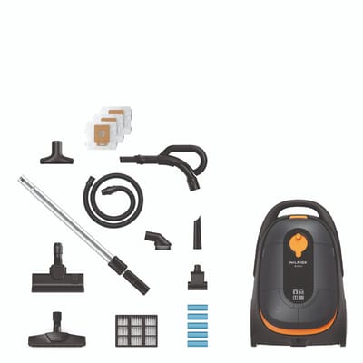Nilfisk Brilliant Parquet Stofzuiger met Zak – HEPA 14 Filter, 4L Capaciteit, Afstandsbediening Handgreep, LED Combi Mondstuk, Voor Harde Vloeren & Tapijt, 10 Jaar Motorgarantie