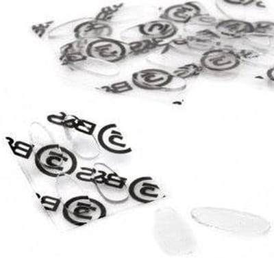 Neuspads Zelfklevend - Neuskussens Siliconen - Brilcomfort Vergroten - Druppelvorm Zacht - 1.0 mm Dikte - Transparant