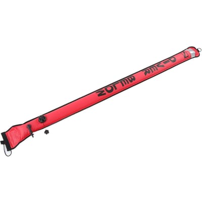 180x15cm Bouée Marqueur de Surface pour Plongée Sous-Marine Haute Visibilité Gonflable Tube Signal Marqueur de Surface Rouge Orange rouge vif orangé