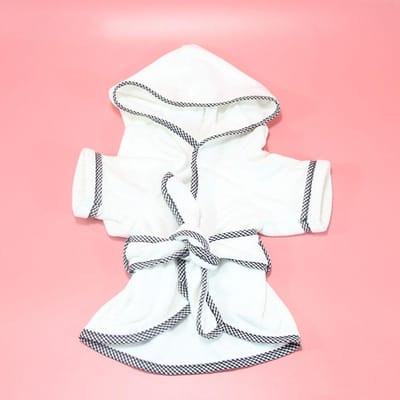 Honden Pyjama Badjas Herfst Winter Huis Reizen Hotel Huisdier Nachtjapon Microvezel Absorberend L Type 1 white