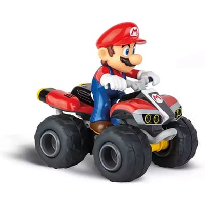 Carrera RC voertuig Auto - RC Mario Kart- Mario - Quad - Bestuurbare Auto - Model Kant en Klaar - 2,4GHz - 9 km/u - 1:20